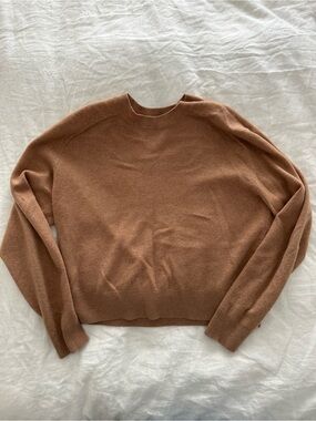 Aritzia The Group Babaton Camel 100% Cashmere Sweater